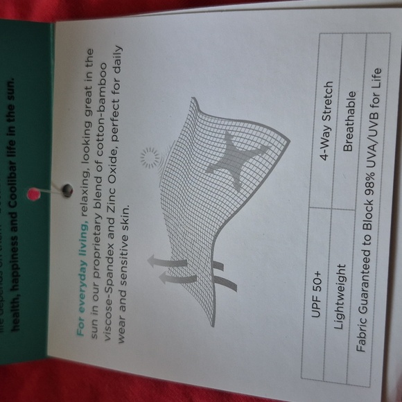 Coolibar Hooded Swim Coverup Dress Radiant Coral Sz.M NWT - Picture 9 of 13